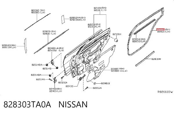  828303TA0A Nissan/Infiniti