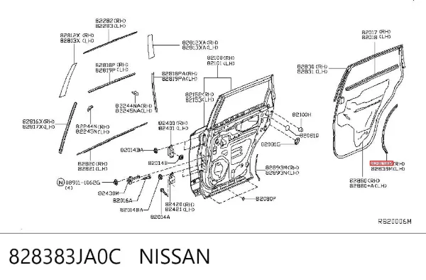  828383JA0C Nissan/Infiniti