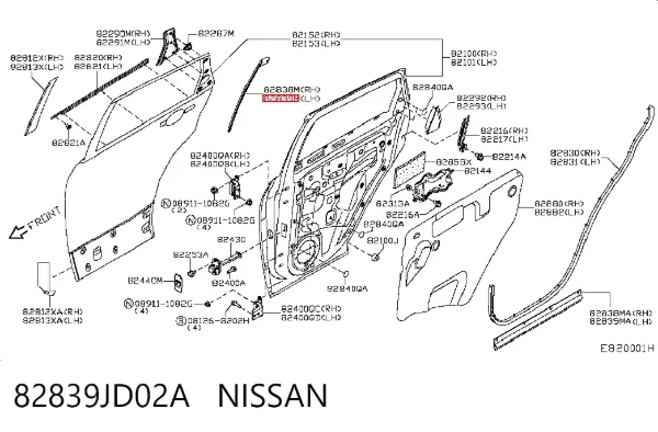  82839JD02A Nissan/Infiniti