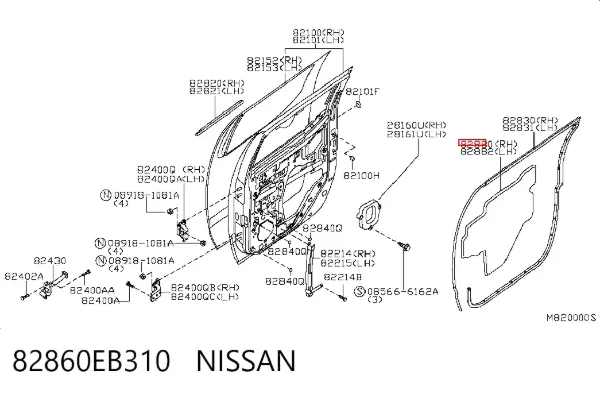  82860EB310 Nissan/Infiniti