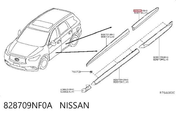  828709NF0A Nissan/Infiniti
