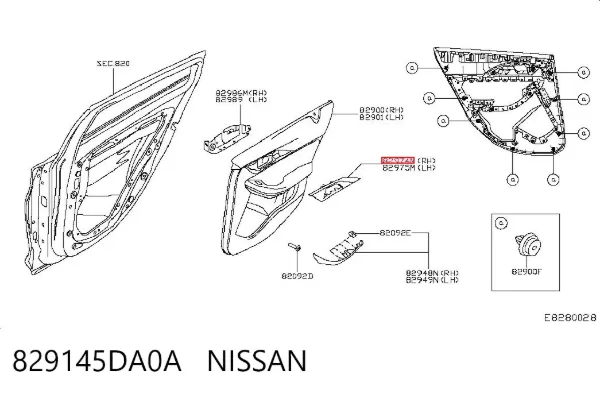  829145DA0A Nissan/Infiniti