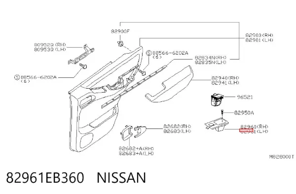  82961EB360 Nissan/Infiniti