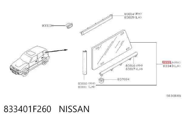  833401F260 Nissan/Infiniti