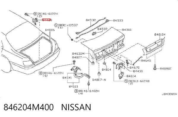  846204M400 Nissan/Infiniti