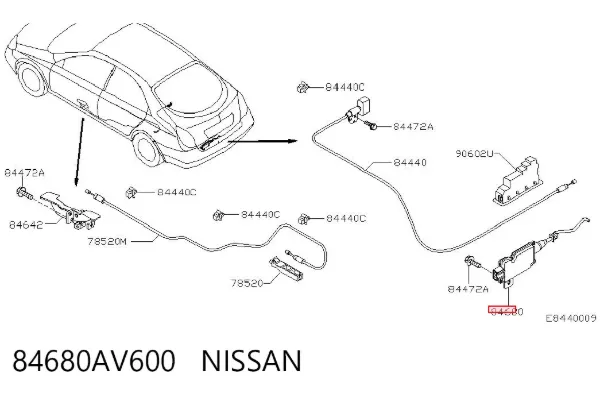  84680AV600 Nissan/Infiniti