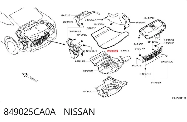  849025CA0A Nissan/Infiniti