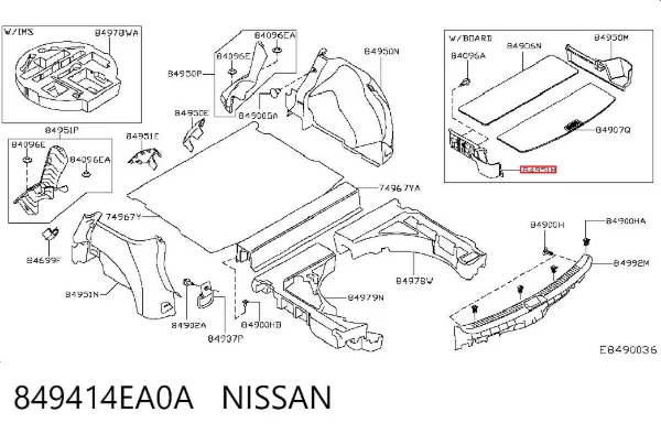  849414EA0A Nissan/Infiniti