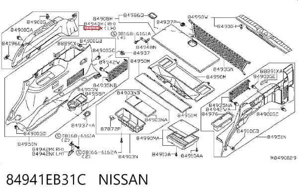  84941EB31C Nissan/Infiniti