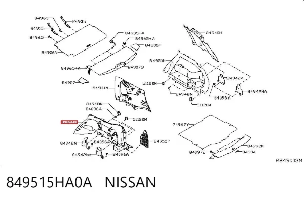  849515HA0A Nissan/Infiniti