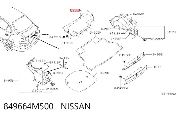  849664M500 Nissan/Infiniti