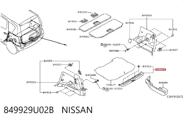  849929U02B Nissan/Infiniti