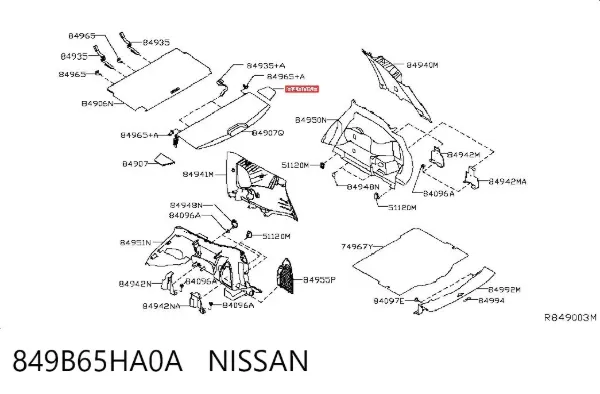  849B65HA0A Nissan/Infiniti