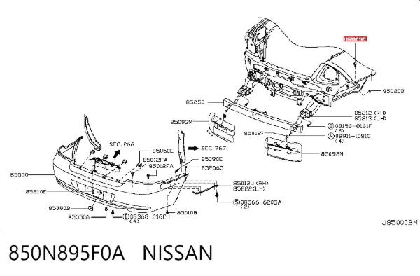  850N895F0A Nissan/Infiniti