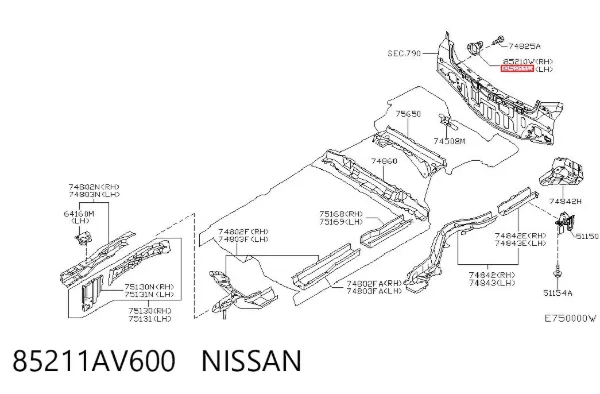  85211AV600 Nissan/Infiniti