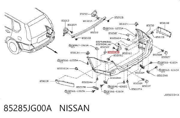  85285JG00A Nissan/Infiniti