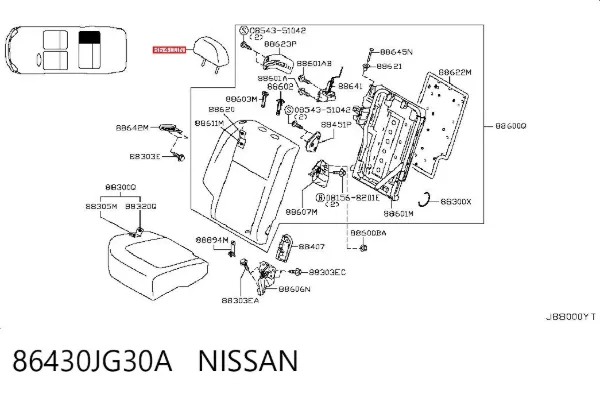  86430JG30A Nissan/Infiniti