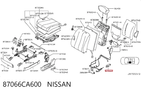  87066CA600 Nissan/Infiniti