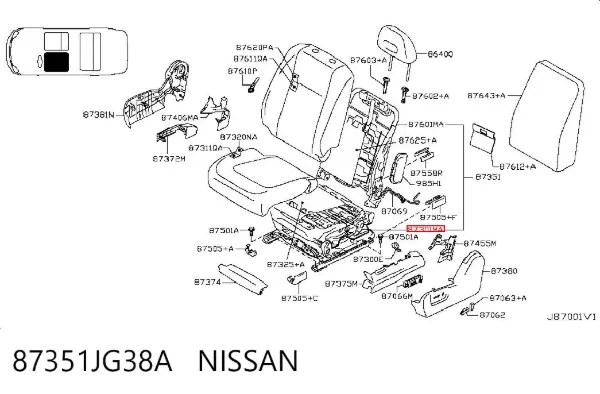  87351JG38A Nissan/Infiniti
