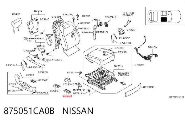  875051CA0B Nissan/Infiniti