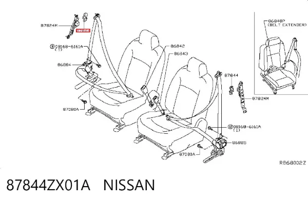  87844ZX01A Nissan/Infiniti
