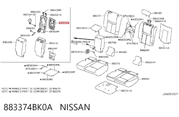  883374BK0A Nissan/Infiniti