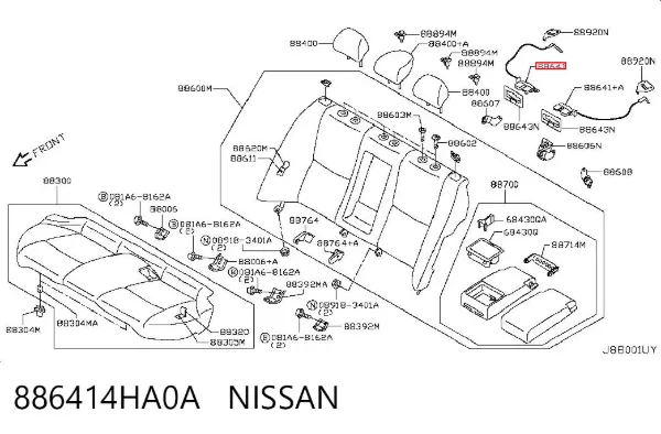 886414HA0A Nissan/Infiniti