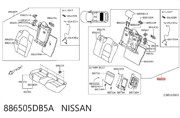  886505DB5A Nissan/Infiniti