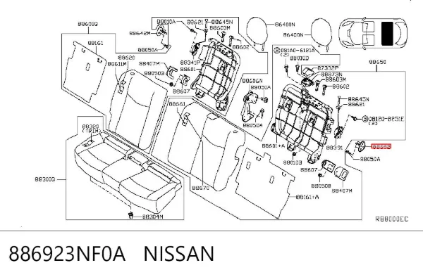 886923NF0A Nissan/Infiniti