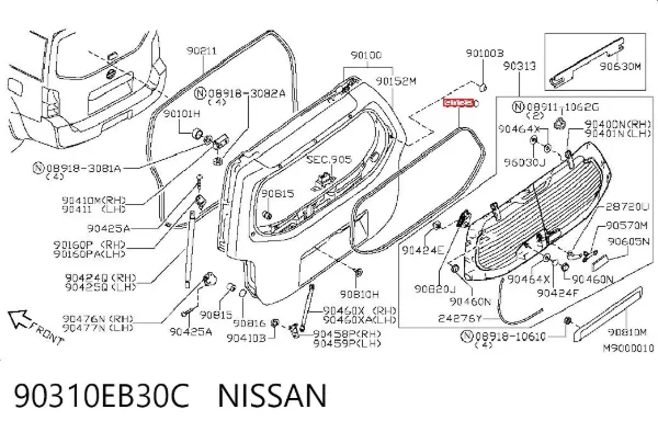  90310EB30C Nissan/Infiniti