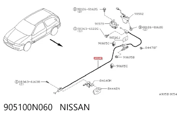  905100N060 Nissan/Infiniti