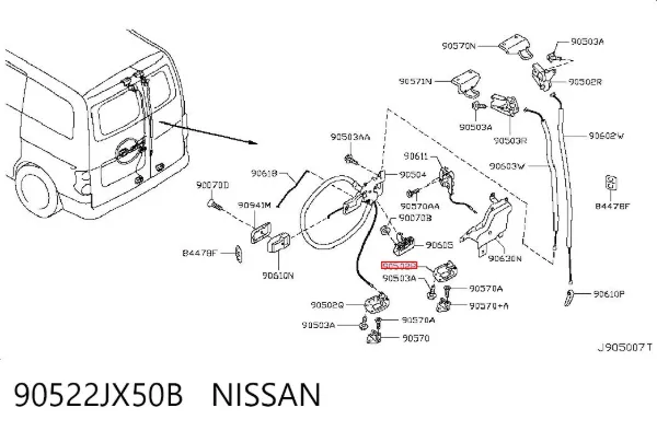  90522JX50B Nissan/Infiniti