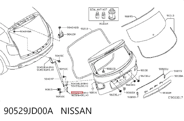  90529JD00A Nissan/Infiniti