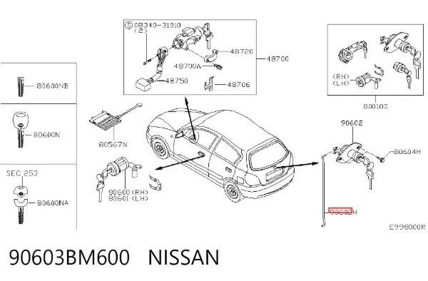  90603BM600 Nissan/Infiniti
