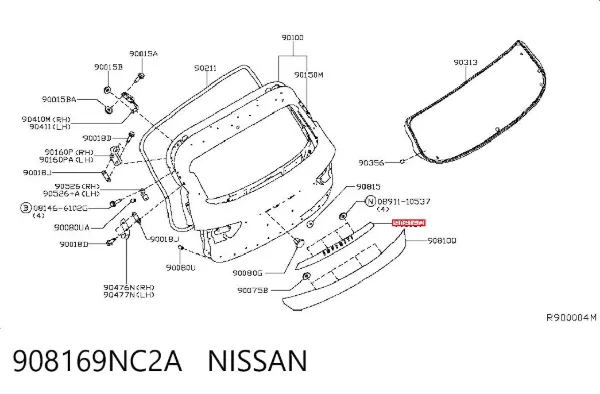  908169NC2A Nissan/Infiniti