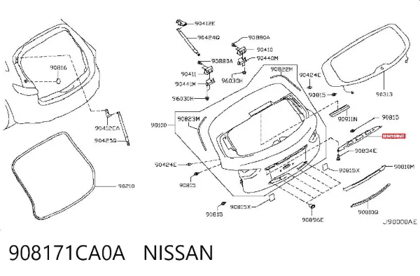  908171CA0A Nissan/Infiniti