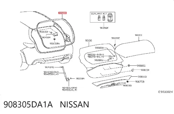  908305DA1A Nissan/Infiniti