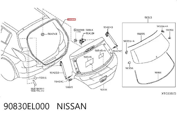  90830EL000 Nissan/Infiniti