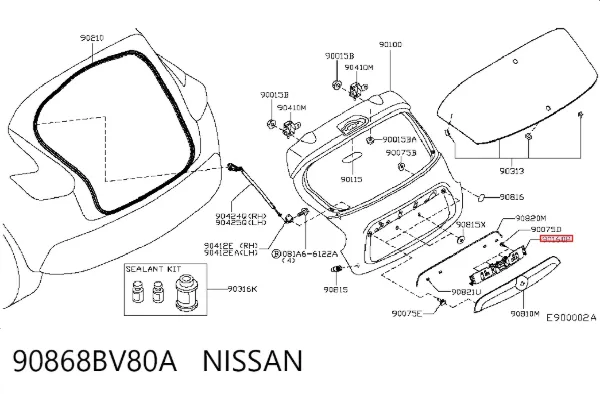  90868BV80A Nissan/Infiniti