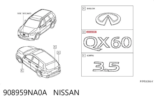  908959NA0A Nissan/Infiniti