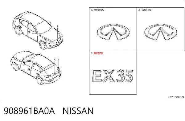  908961BA0A Nissan/Infiniti