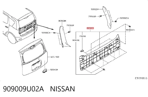  909009U02A Nissan/Infiniti