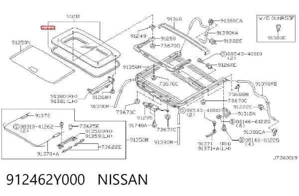 912462Y000 Nissan/Infiniti
