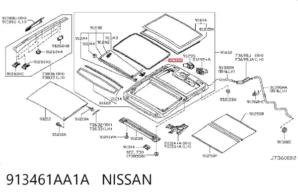  913461AA1A Nissan/Infiniti