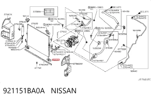  921151BA0A Nissan/Infiniti