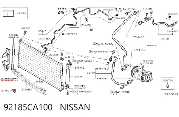  92185CA100 Nissan/Infiniti