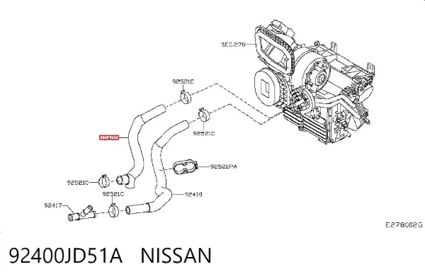  92400JD51A Nissan/Infiniti