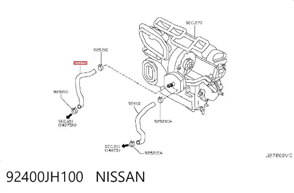  92400JH100 Nissan/Infiniti