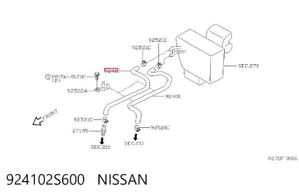  924102S600 Nissan/Infiniti