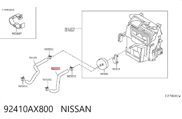  92410AX800 Nissan/Infiniti